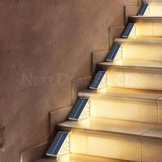 Solar Powered LED Outdoor Step Light