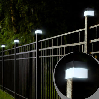 Solar Powered LED Post Cap Light