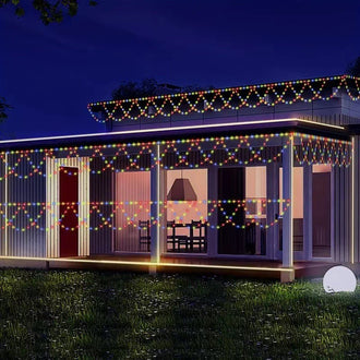 Solar Powered LED Semicircle String Lights