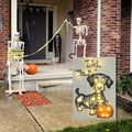 Solar Powered Led Pumpkin Puppy Garden Flag