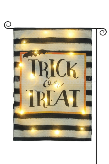 Solar Powered Led Trick or Treat Garden Flag-View 5-Next Deal Shop