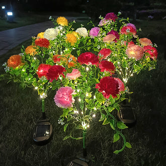 Solar Powered Lilac Flower Stake Light