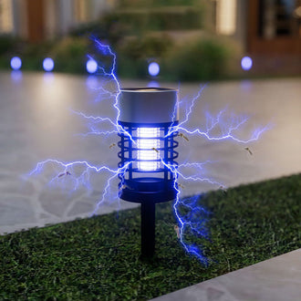 Solar Powered Mosquito Zapper Light