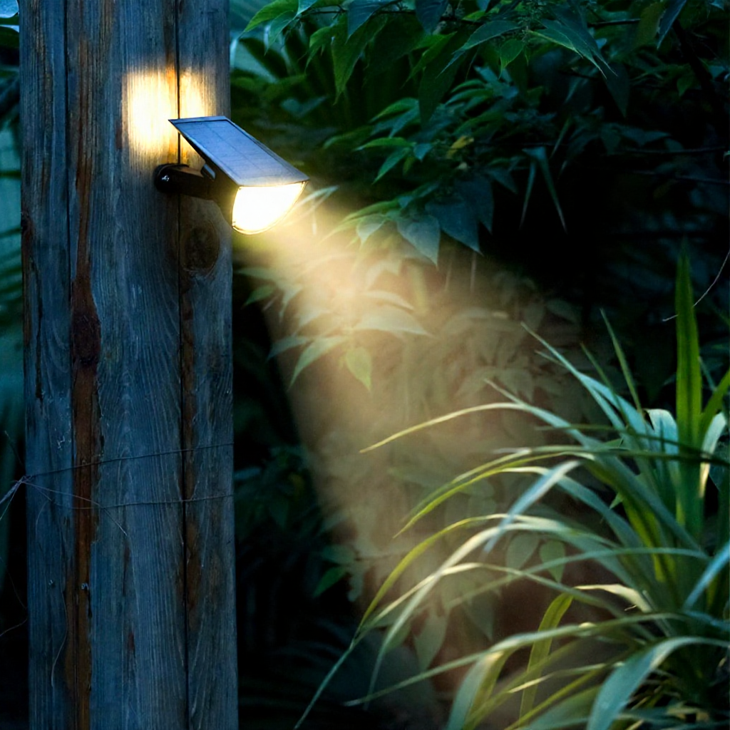 Solar Powered Motion Sensor Dual Spotlights - Weatherproof Outdoor Patio Garden Lighting
