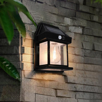 Solar Powered Motion Sensor Wall Lamp