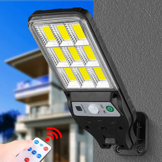Solar Powered Motion Sensor Wall Light with Remote