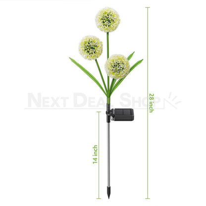 2 Pcs - Solar Powered LED Dandelion Stake Light-View 6-Next Deal Shop