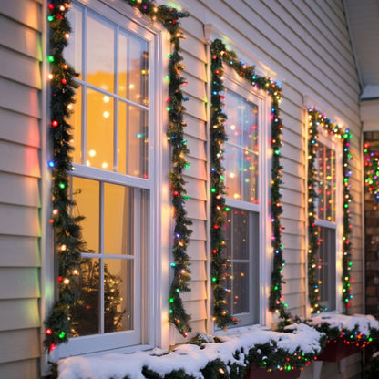 Solar Powered Multicolor LED Strawberry String Lights - Weatherproof Patio & Tree Accent Lighting