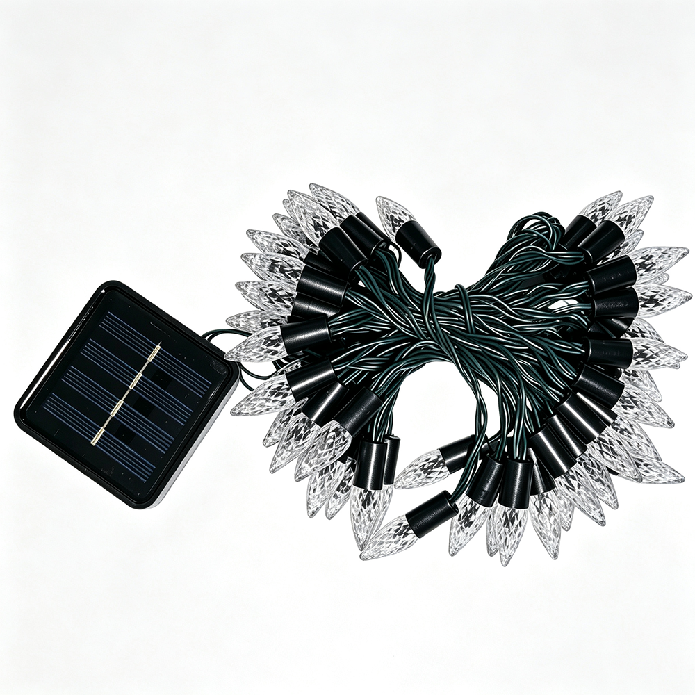 Solar Powered Multicolor LED Strawberry String Lights - Weatherproof Patio & Tree Accent Lighting