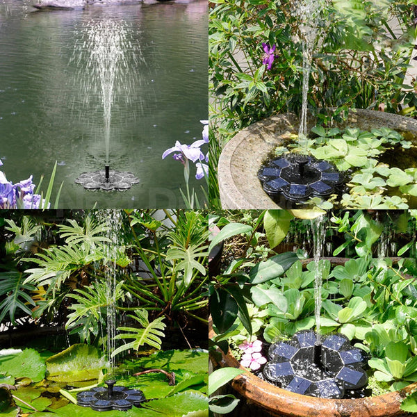 SolarPowered Outdoor Water Fountain Kit Great Addition to Your Gard