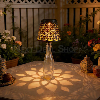 Solar Powered Shadowcast Bottle Stopper Lamp