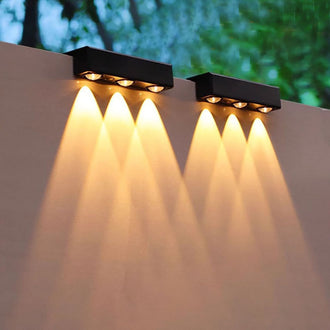 Solar Powered Spot Lens Wall Light