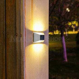 Solar Powered Stainless Steel Up & Down Wall Light