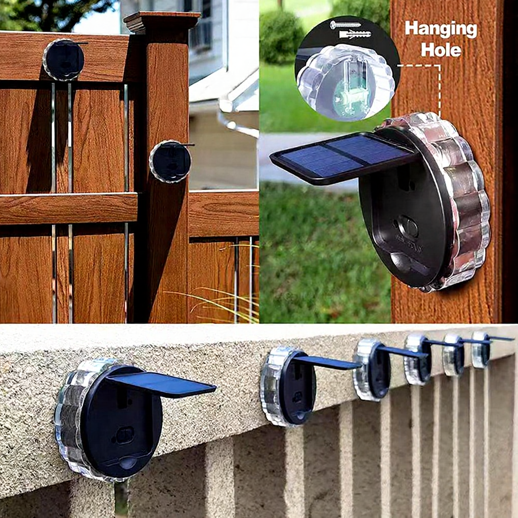Solar Powered Starburst LED Wall Light - Weatherproof Outdoor Patio Exterior Lighting