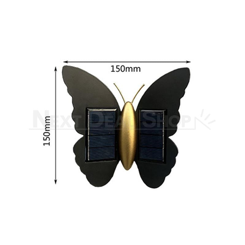Solar Powered Up & Down Butterfly Wall Light-View 4-Next Deal Shop