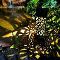 Solar Powered Vintage Outdoor Pathway Lamp - Weatherproof Yard Garden Walkway Decor Lighting