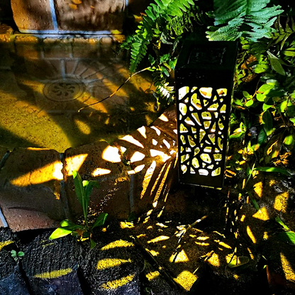Solar Powered Vintage Outdoor Pathway Lamp - Weatherproof Yard Garden Walkway Decor Lighting
