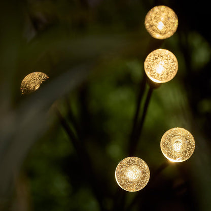Solar Powered Crystal Bubble Firefly Garden Pathway Lawn Stake Lights-View 4-Next Deal Shop