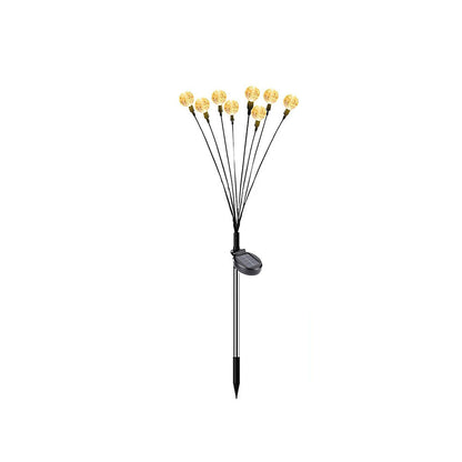 Solar Powered Crystal Bubble Firefly Garden Pathway Lawn Stake Lights-View 5-Next Deal Shop