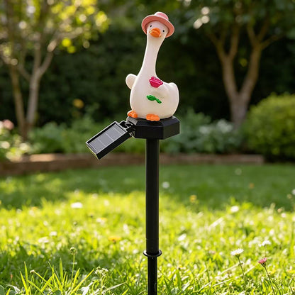 Adorable Solar Powered LED Duck Garden Yard Lawn Stake Light-A-View 4-Next Deal Shop