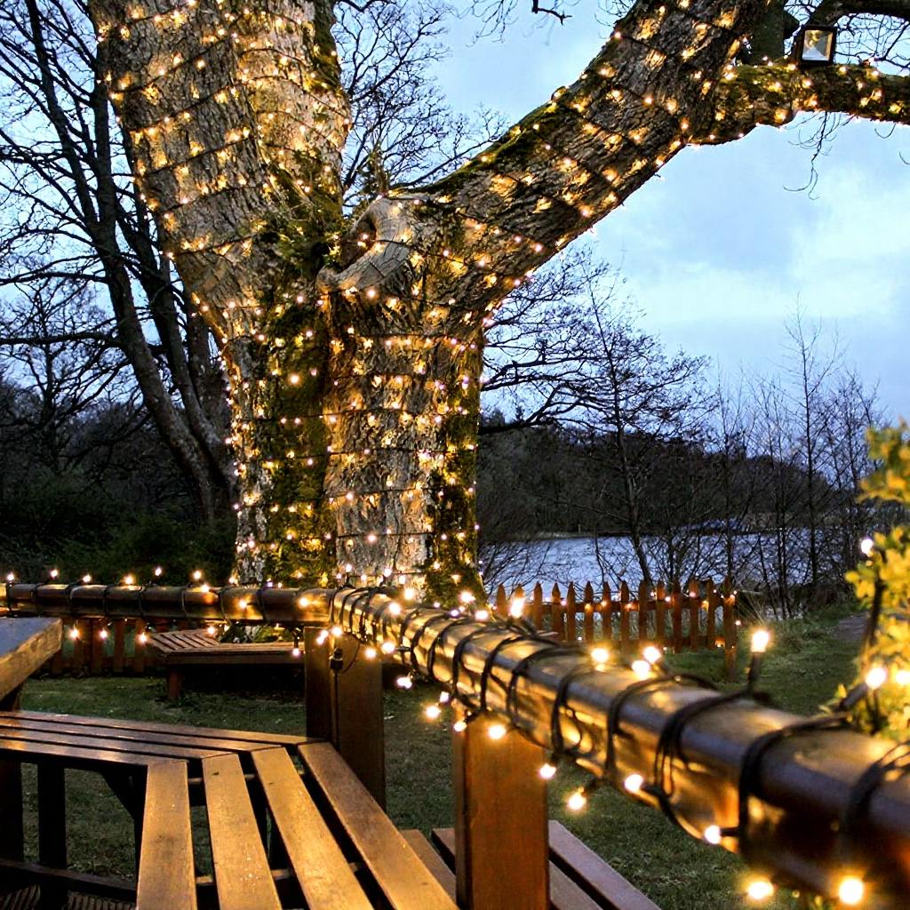 Solar Powered Warm White LED Fairy String Lights - 2 Pack, Weatherproof Patio & Tree Accent Lighting