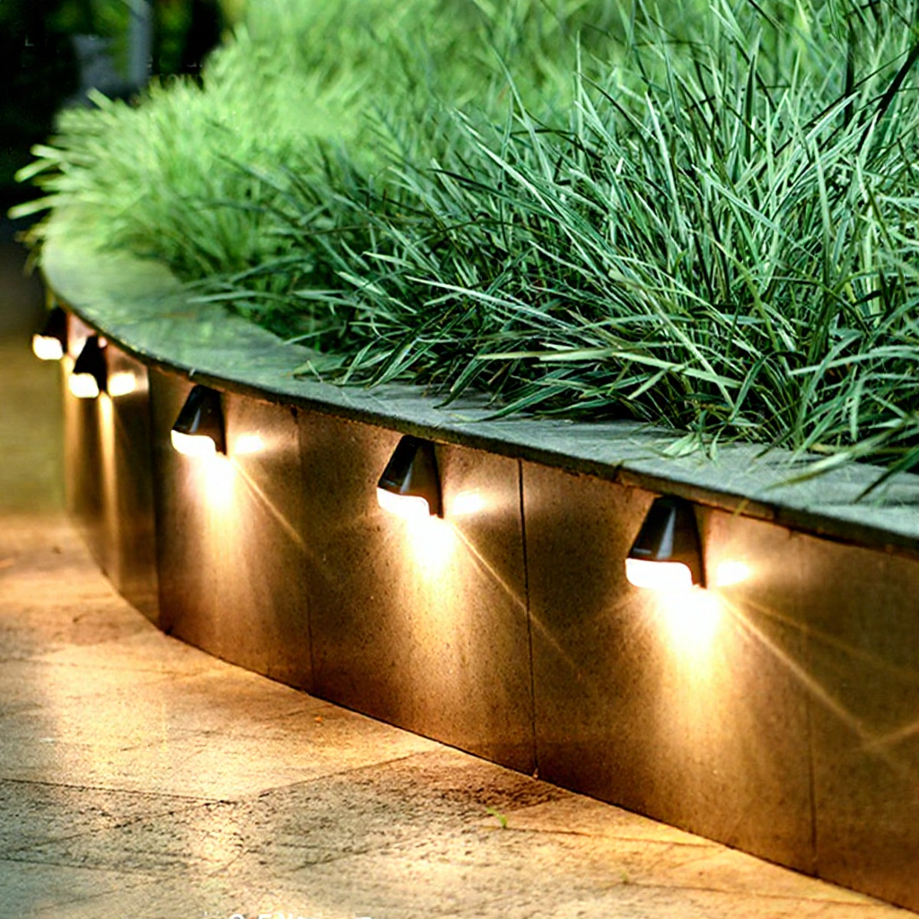Solar Powered Warm White LED Fence Light - Weatherproof Outdoor Deck Patio Garden Exterior Lighting