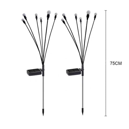 2 Pcs - Solar Powered LED Firefly Stake Light-View 8-Next Deal Shop