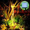 Solar Powered Waterfall Fairy LED String Lights - 6.56 ft, 200 LED, Outdoor Home Holiday Garden Party Decor Lighting