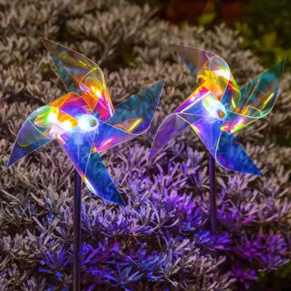 SolarPowered Windmills Stake Light