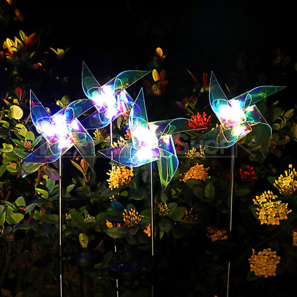 SolarPowered Windmills Stake Light