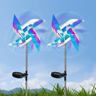 Solar-Powered Windmills Stake Light