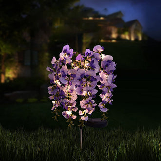 Solar Powered Wisteria Flower Stake Light