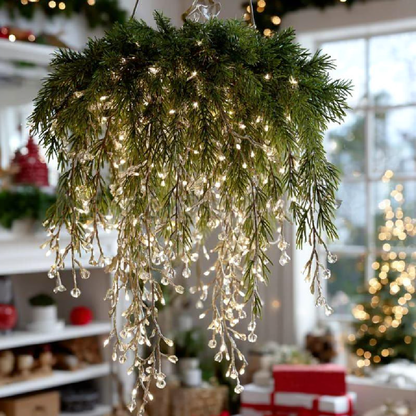 Sparkling Crystal Christmas Tree Pick - 2 Pcs, Home Xmas Tree Table Holiday Decor Ornament