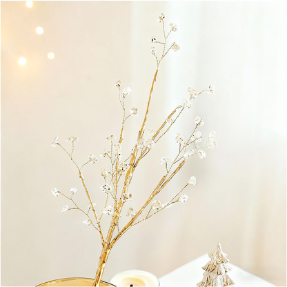 Sparkling Crystal Christmas Tree Pick - 2 Pcs, Home Xmas Tree Table Holiday Decor Ornament