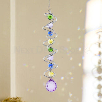 Spiral Crystal Hanging Suncatcher