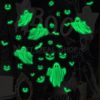 Spooky Glow in the Dark Ghost Sticker Set