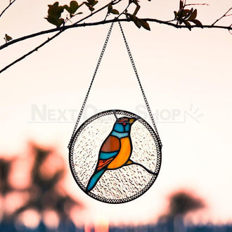 Stained Glass Vintage Mosaic Window Hanging Pendant