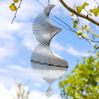 Stainless Steel Helix Wind Spinner