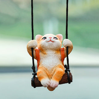 Swinging Cat Car Air Freshener