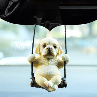 Swinging Labrador Car Ornament