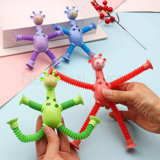 Telescopic Suction Cup Giraffe Toy