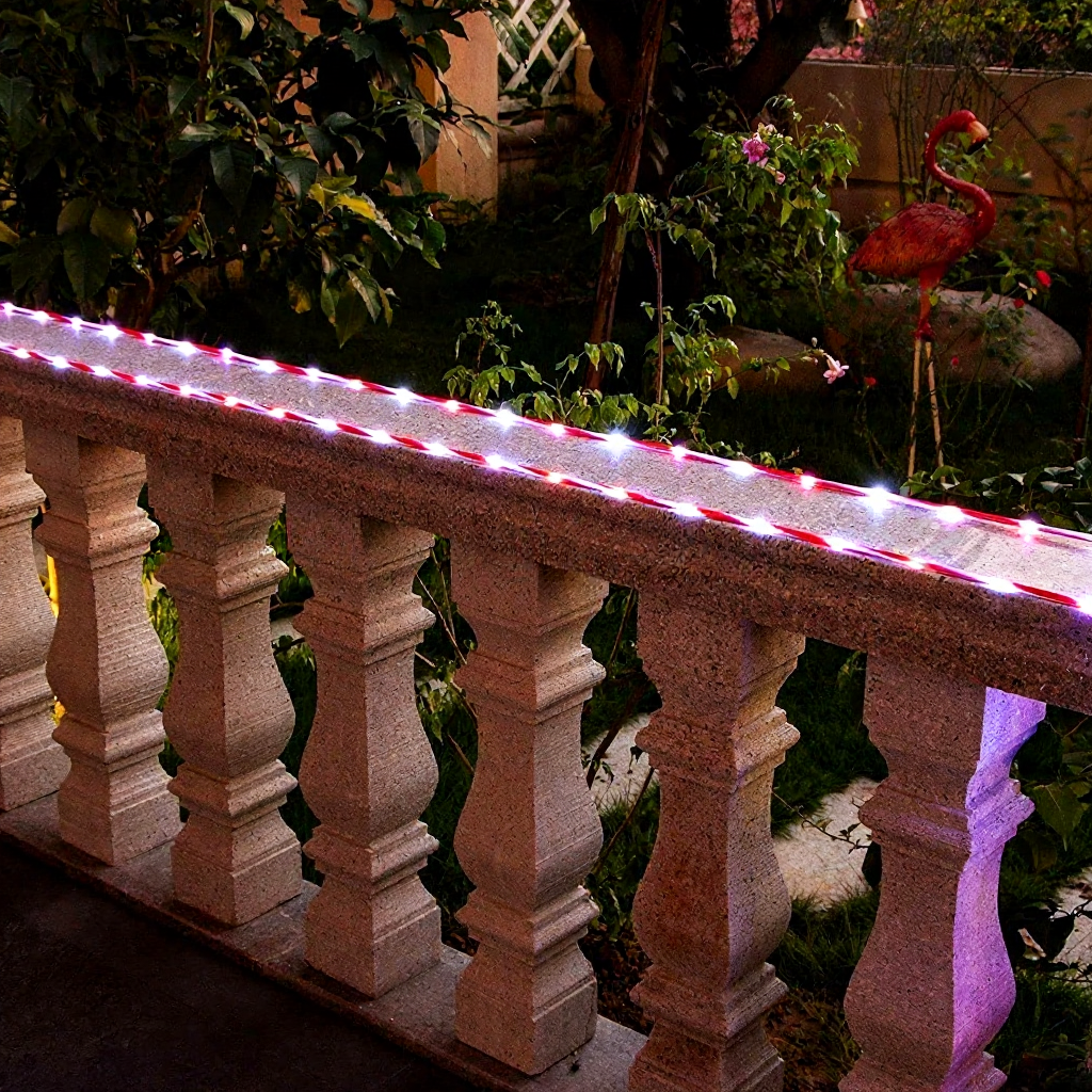 USB Powered Festive Candy Cane LED Rope String Lights - 2 Pack, 16.4 Ft, Christmas Holiday Decor Lighting