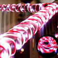 USB Powered Festive Candy Cane Rope LED String Lights - 16.4 Ft, Christmas Party Home Lighting