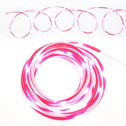 USB Powered Festive Candy Cane Rope LED String Lights - 16.4 Ft, Christmas Party Home Lighting