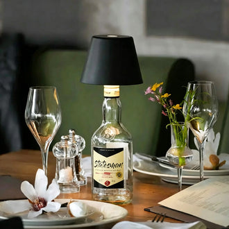 USB Rechargeable LED Wine Bottle Stopper Light - Modern Dining & Patio Bar Lighting