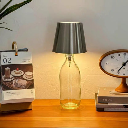 USB Rechargeable LED Wine Bottle Stopper Light - Sliver, Modern Dining & Patio Bar Lighting