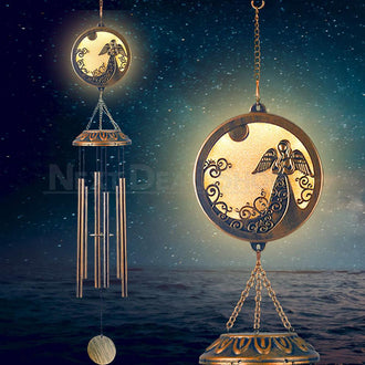 Vintage Solar Powered Angel Wind Chime