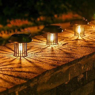 Vintage Solar Powered Tungsten Filament Lantern