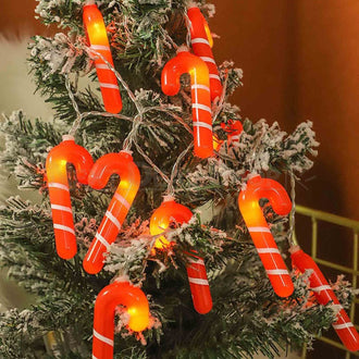 Warm White LED Candy Cane String Light