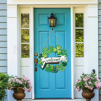 Wooden St. Patrick's Day Door Wreath